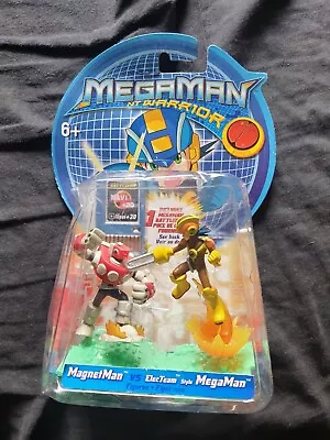 MAGNETMAN Vs ELECTTEAM STYLE MEGAMAN Megaman NT Warrior Figure Mattel 2004  • £34.99