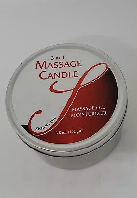 MASSAGE CANDLE '3 IN 1' In 'Skinny Dip' 6.8 Oz (Slumber Parties) Pls Read NEW • $21.99