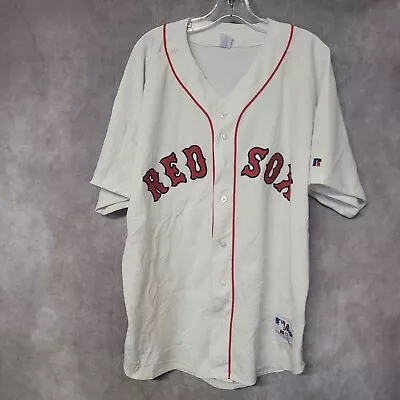 Vintage Russell Authentic Boston Red Sox Manny Ramirez 24 Jersey Mens 52 2XL • $119.99