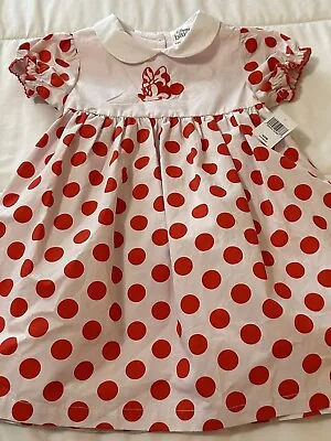 🐰 New Girl’s Size 18 To 24 Month Baby Disney Girls Minnie Mouse Dress Outfit • $0.99