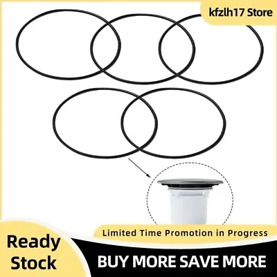 5X Replace O-ring 70mm Seal Dip Tube High-Fast Flow For Shower Tray Waste Black • £3.35