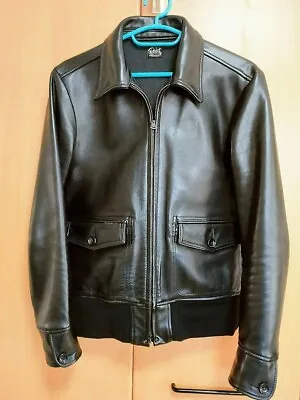 Rags McGREGOR Horsehide Leather Jacket Blouson Men Size M Black From Japan • $1149.97