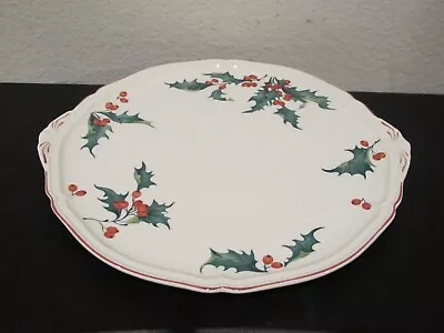 Villeroy & Boch Round Handled Cake Plate • $54.99