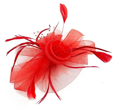 Butterfly Black Feather Wedding Ascot Fascinator On Comb Hat Hair Accessories • £9.99