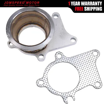 T3/T4 Turbo 5 Bolt Exhaust Turbo Down Pipe Flange To 3  76mm V Band Adapter • £25.88