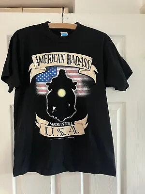 Vintage WWE WWF The Undertaker American Badass T-Shirt 2000 Size Small • £55