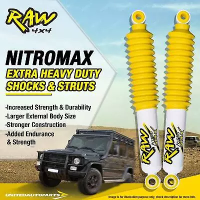 Pair Front Raw 4x4 Nitro Max Shocks 2 Inch Lift For LANDROVER DISCOVERY SERIES I • $295.11