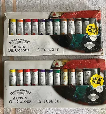 Winsor & Newton Artists' Oil Colour  12 Tube Set (Unused) • £30