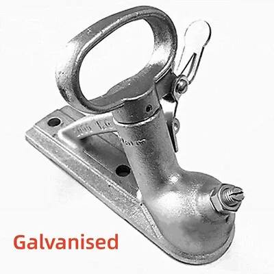 $32.30 • Buy Trailer Coupling Galvanised 2Hole Quick Release Hitch 2000kg 50mm Tow ADR 4177.3