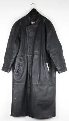 Vintage NEW YORK STYLE Super Triple Goose XXL Men's Leather Jacket Trench Coat • $222.50