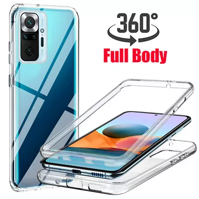 360 CLEAR Case For Xiaomi Redmi Note 12 Pro Poco X5 12T Full Cover Silicone Gel • $2.99