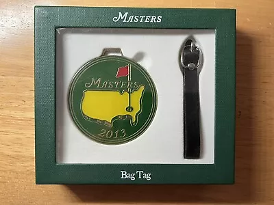 2013 MASTERS Golf BAG TAG From AUGUSTA NATIONAL In BOX • $25