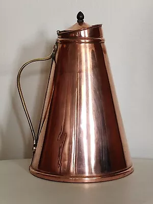 W.A.S. Benson Patent Insulated Copper Hot Water Jug With Enamel Inner Circa 1895 • $66.89