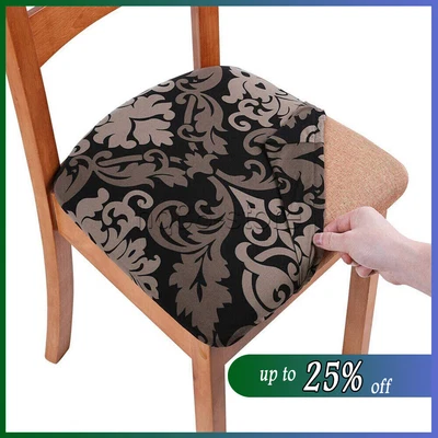 £2.61 • Buy Removable Stretch Seat Cushion Dining Chair Seat Covers Slipcovers Protector UK