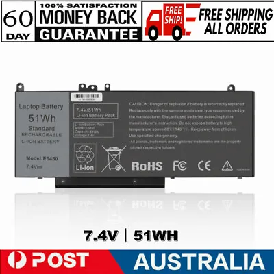 G5M10 Battery For Dell Latitude E5450 E5550 E5250 Notebook 15.6  8V5GX 51wh 7.4V • $42.99