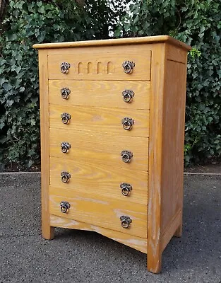 Limed Oak Chest Of 6 Drawers • £295