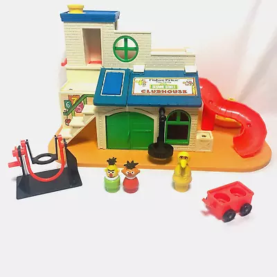 1976 Fisher Price Play Family Sesame Street Clubhouse Playhouse #937 • $49.99
