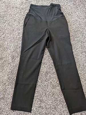 Uniqlo Black Maternity Dress Work Pants Pull On Size S • $10