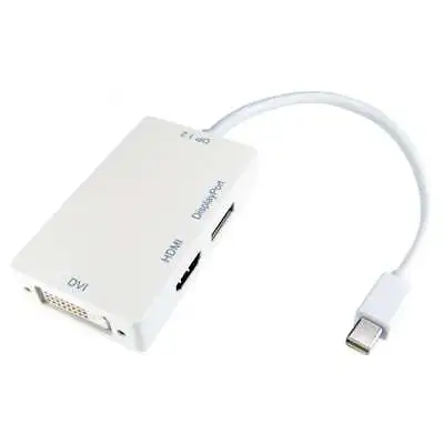 Mini DisplayPort To HDMI DVI DisplayPort Leaded Adapter Monitor Converter DP • £11.79