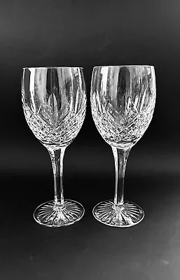 Edinburgh Crystal Montrose Pair Claret Wine Glasses 7 3/4” • £50