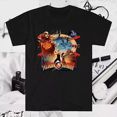 Flash Gordon Movie TV Series Men's Black T-Shirt Size S To 5XL • $18.44