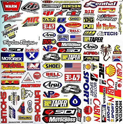 Dirt Bike Motorcycles Supercross Motocross ATV Lot 6 Vinyl Decals Stickers D6015 • $15.39