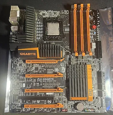 Gigabyte GA-X58A-OC Motherboard LGA 1366 & Intel I7 960 CPU Combo + I/O Shield • $250