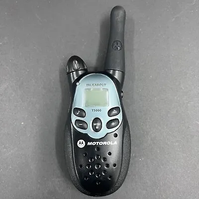 Motorola Talkabout T5000 Two Way Radio Gray Black No Battery • $10