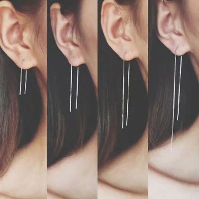 Long Chain Ear Thread Threader Earring Drop Tassels Ear Line Jewelry • $1.12