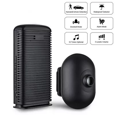 KERUI Wireless Driveway Alarm Security Waterproof Outdoor Motion Sensor Detector • $38.98