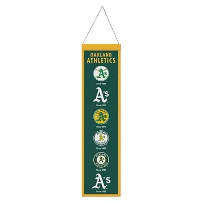 Oakland Athletics MLB Heritage Banner Embroidered Wool 8  X 32  • $45