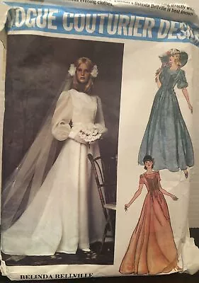 1974 Vintage Vogue Couturier Design Sewing Pattern 1155 Uncut Belville Size 14 • $16.50