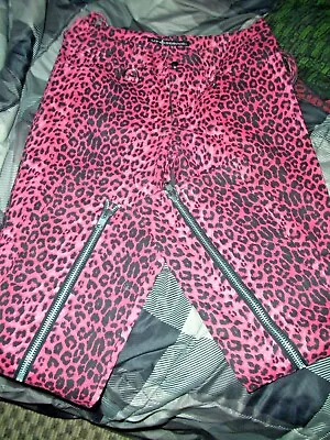 RARE! Lip Service Vintage Bondage Pants Punk Goth 30 32 Leopard Pissed & Proud • $200