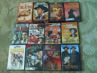 Huge Western DVD Lot Collection Walker Texas Ranger Clint Eastwood Please Read  • $9.99