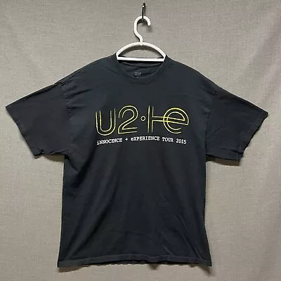 U2 Shirt Mens XL Black Innocence Experience 2015 Tour Concert Music Rock • $18.44