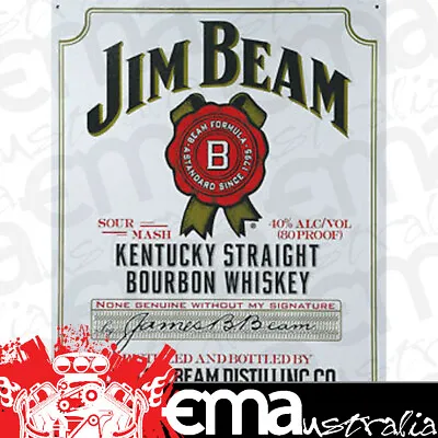 Metal Sign MSI-1061 Jim Beam Sign 32cm X 41cm • $30.99