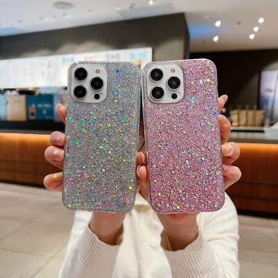 $2.83 • Buy For IPhone 14 13 12 11 Pro Max XR XS 8 Plus Bling Glitter Shockproof Case Cover