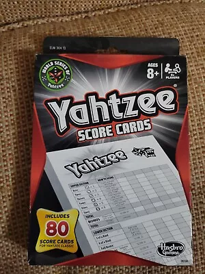 Yahtzee Score Cards Includes 80 For Yahtzee Classic Game - Hasbro Gaming! • $8.50