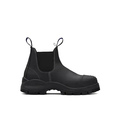  990-065 Steel Toe Slip-On Elastic Side Boots W/ Kick Guard Black AU Size 6.5 • $185.29