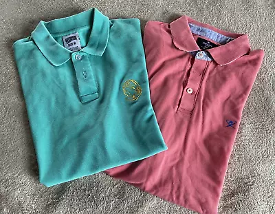 Polo Shirts X 2 Bundle Lot Hackett & Billionaires Club  Size Medium • £10