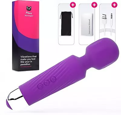 Magic Wand Massager Vibrating Body Massage USB Rechargeable Showerproof New UK • £11.69