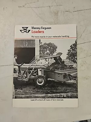 Vintage 1969 MASSEY-FERGUSON Loaders Dealer Sales Brochure • $13.45