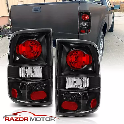 2004-2008 Black Replacement Back Brake Tail Lights Lamp Pair For Ford F150 F-150 • $82.61