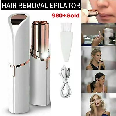 Face Facial Finishing Touch Skin Women Painless Hair Remover USB Charge Trimmer • $16.49