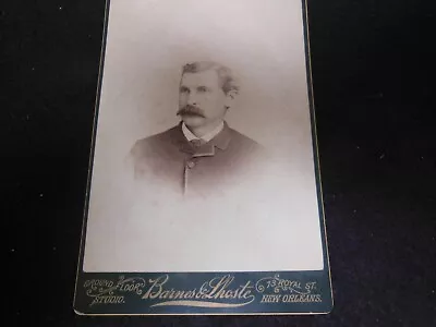 CDV Photo By Barnes Et Al Royal St. New Orleans Louisiana Of Man In Suit • $21.23