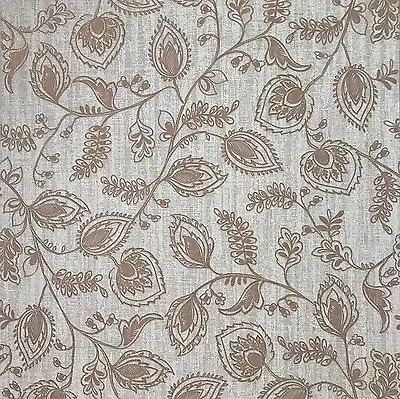 Wallpaper Textured Beige Scandinavian Modern Floral Leaf Wall Coverings Rolls 3D • $2.96