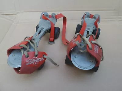 1960s PaceMaker Child's Adjustable Roller Skates With Laces • £8