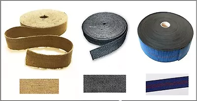 £25.95 • Buy Webbing Seat Upholstery Craft Elasticated & Hessian & Jute Strapping 3 Types