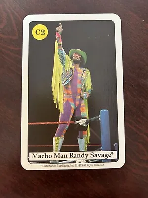 1993 Amigo Spiele WWF Macho Man Randy Savage Quartett Wrestling Card #C2 • $0.99
