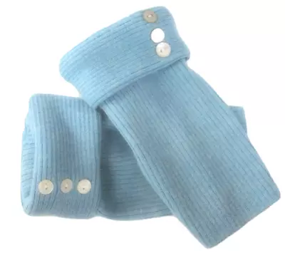 Fingerless Gloves Blue Sky 100% Merino Wool S Small Mittens Half Finger Ladies • $32.98